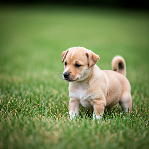 Puppy on the grass